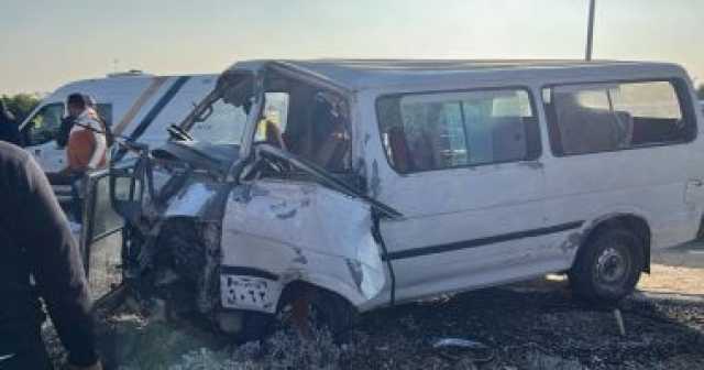 مصرع شخص وإصابة 22 آخرين فى حادث تصادم بالمنوفية