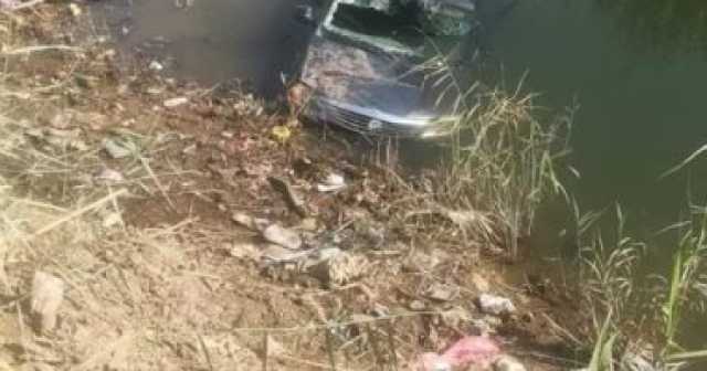 مصرع أم و3 من بناتها فى حادث انقلاب سيارة بمياه ترعة بالشرقية