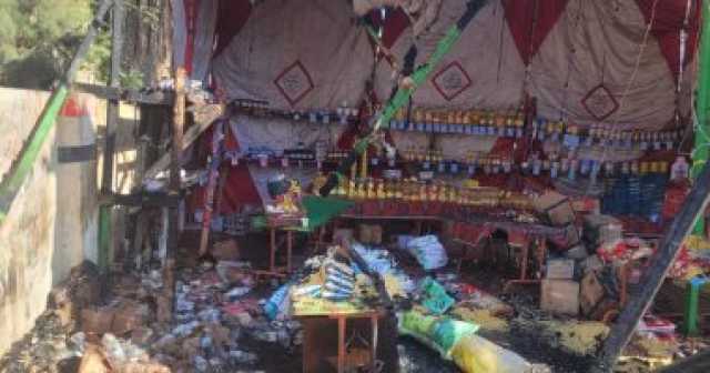 السيطرة على حريق محدود بمعرض للسلع الغذائية فى الغربية