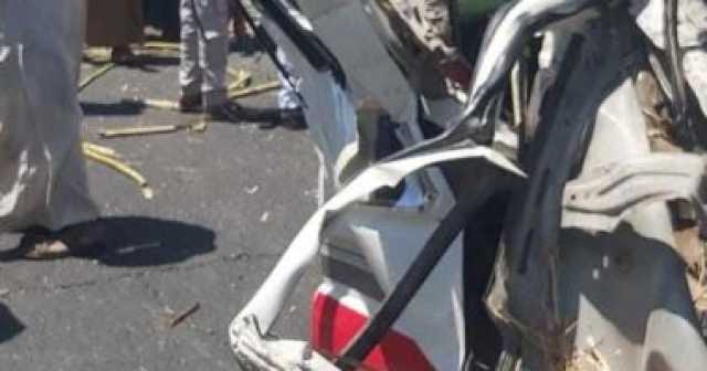 إصابة 8 أشخاص فى حادث تصادم سيارة وجرار قصب بقنا