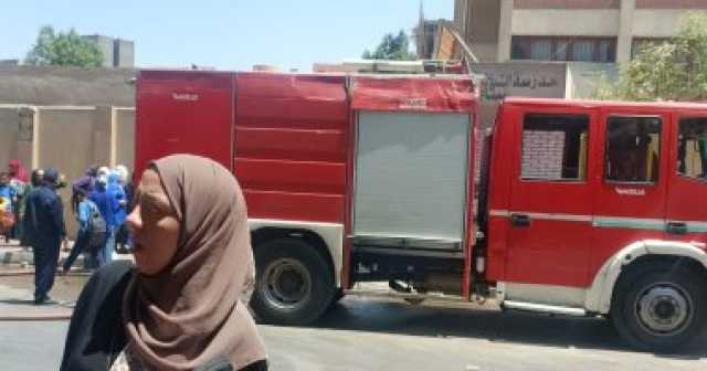 الاستماع لأقوال شهود عيان لكشف ملابسات اشتعال حريق بمدرسة فى منشأة ناصر
