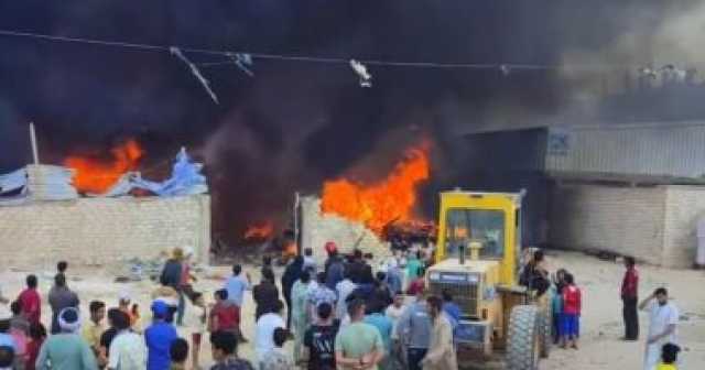 السيطرة على حريق مخزن فى العامرية غرب الإسكندرية