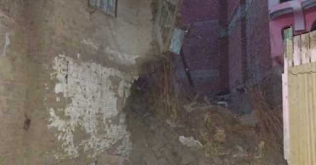 انهيار منزل من طابقين بـالطوب اللبن فى كفر شكر بالقليوبية دون خسائر بشرية