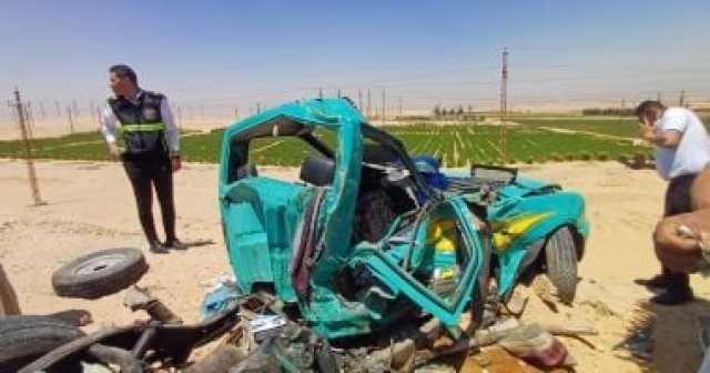 إصابة 5 أشخاص فى حادث تصادم عدد من السيارات بالفيوم