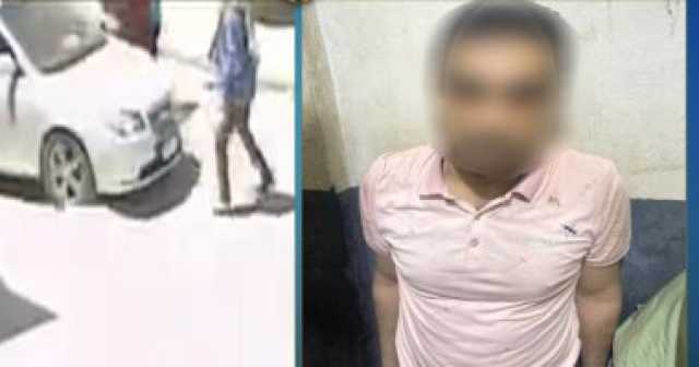 ضبط قائد سيارة صدم مواطنا عمدا فى حلوان