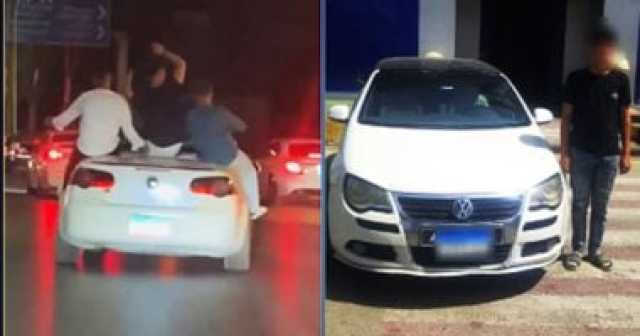 الداخلية تضبط المتهم بالاستعراض بسيارة بموكب زفاف.. فيديو