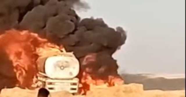 مصرع 3 أشخاص فى حادث انفجار سيارة نقل مواد بترولية إثر اصطدامها بأخرى