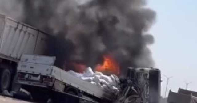 مصرع سائق وتفحم سيارة فى حادث مرورى بالكافورى غرب الإسكندرية