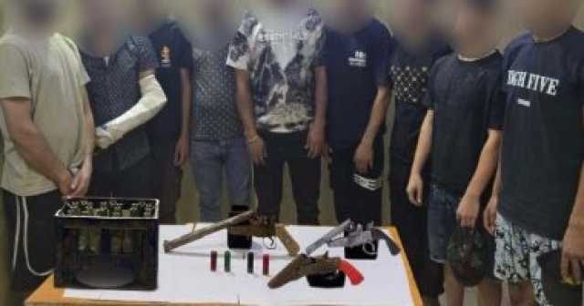 ضبط المتهمين بالتشاجر بأسلحة بسبب فتاة فى حلوان