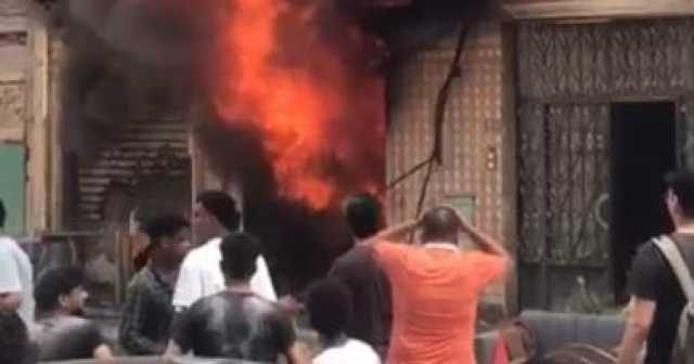 اندلاع حريق بعقار مكون من 4 طوابق في قرية القطا بمنشأة القناطر