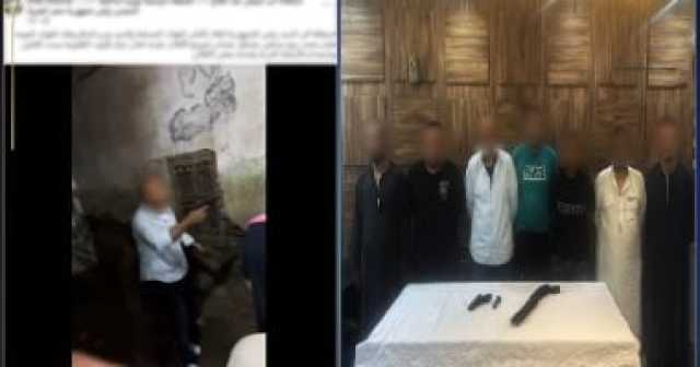 وزارة الداخلية تضبط المتهمين بالتشاجر بالقليوبية بأعيرة نارية.. فيديو