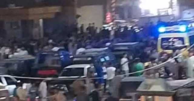 مصرع 4 أشخاص اصطدم بهم القطار في بمركز جرجا بسوهاج.. صور