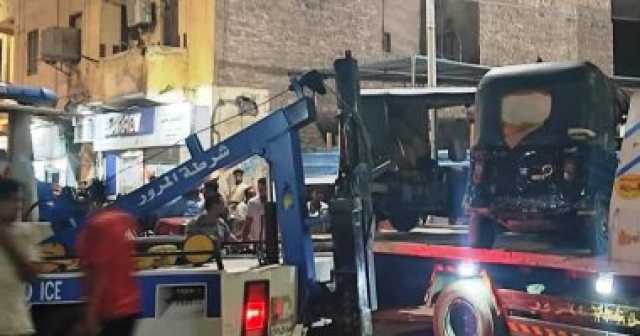 مصادرة 82 مركبة توك توك مخالفة خلال حملات مرورية فى أسوان