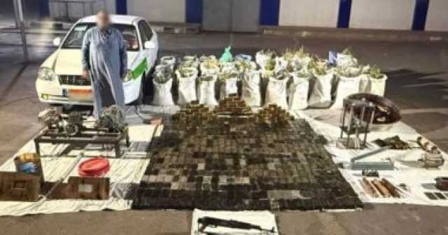 الداخلية تضبط عنصرا إجراميا بحوزته مخدرات بقيمة 46 مليون جنيه