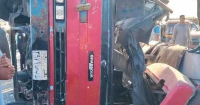 التحفظ على قائد أتوبيس الشرقية بعد وفاة شخص وإصابة 27 آخرين
