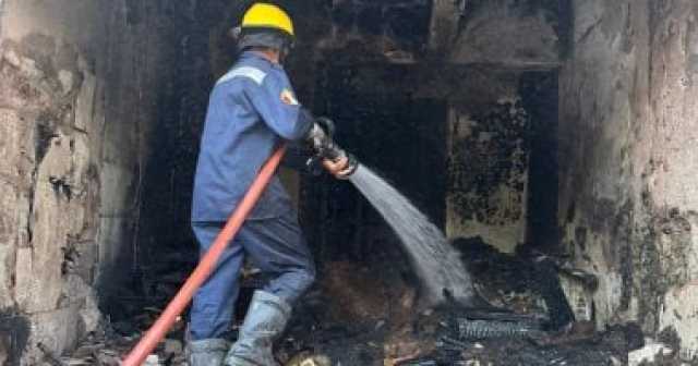 إخماد حريق داخل شقة سكنية فى المنيب دون إصابات
