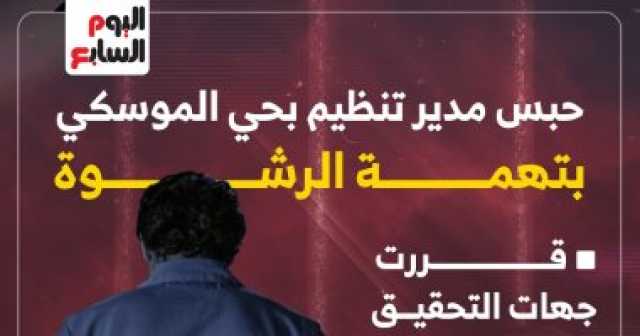 تفاصيل سقوط مدير التنظيم بحى الموسكى متلبسا بقضية رشوة.. إنفوجراف