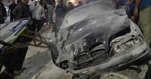السيارة تحطمت .. صور حادث الفنان على رؤوف صاحب أغنية أنا بشحت بالجيتار