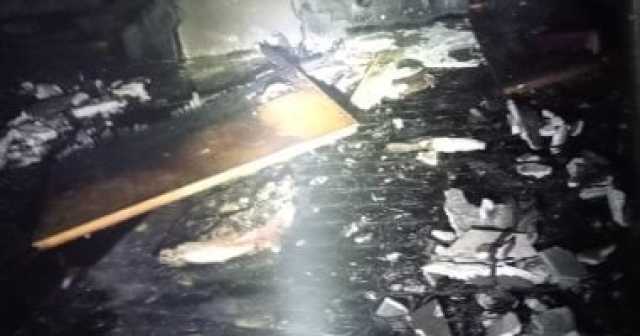 حريق يلتهم محتويات شقة بسبب شاحن محمول فى المحلة