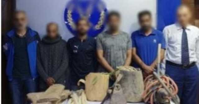 مصر تحمى آثارها.. ضبط 6 أشخاص أثناء التنقيب عن الآثار بالقاهرة