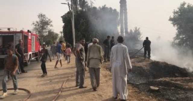 السيطرة على حريق التهم 4 أحواش بمدخل الكولة فى بسوهاج دون إصابات