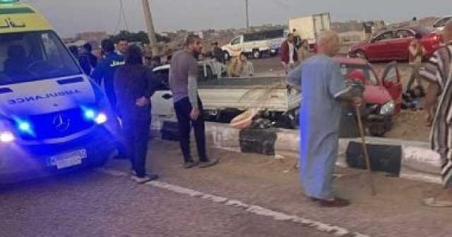 إصابة 31 شخصا فى حادث تصادم بالبرلس