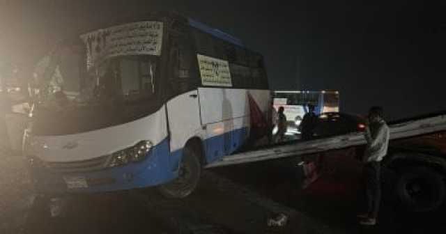 إصابة 3 أشخاص إثر انقلاب مينى باص فى منطقة 15 مايو