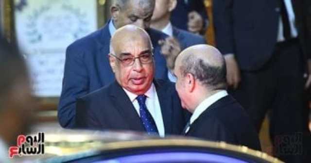 وزير العدل يقدم العزاء لرئيس الهيئة الوطنية للانتخابات فى وفاة حرمه