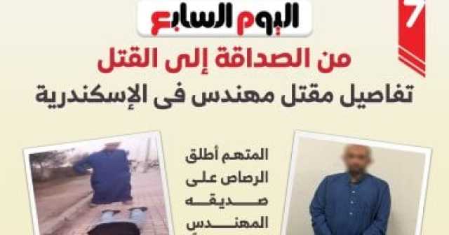 من الصداقة إلى الصدمة.. رصاصة أنهت حياة مهندس الإسكندرية.. إنفوجراف