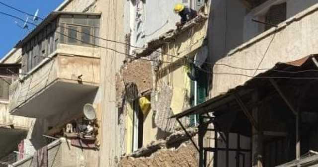 إصابة سيدة وابنها في إنهيار 3 شرفات عقار بالظاهرية الإسكندرية