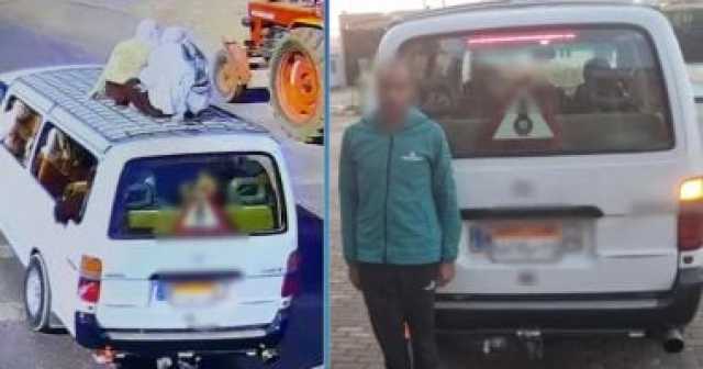 وزارة الداخلية تكشف تفاصيل جلوس فتاتين أعلى ميكروباص فى الغربية