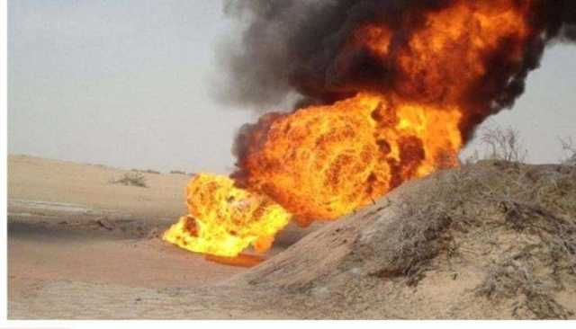 تفجير أنبوب نقل النفط الخام في شبوة