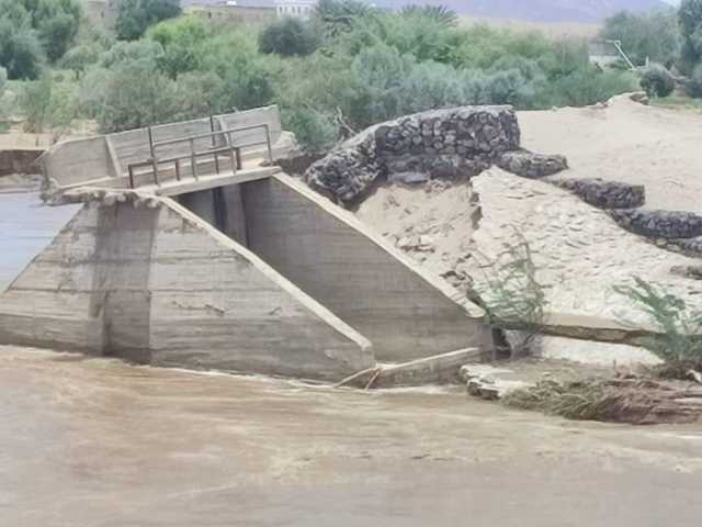 السيول تجرف آبار مياه ومزارع بعسيلان شبوة