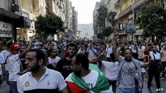 100 معتقل في مصر بعد تظاهرات تأييد الفلسطينيين