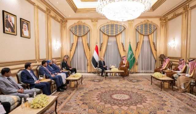 مجلس القيادي الرئاسي يلتقي وزير الدفاع السعودي وهذا ما دار بينهم