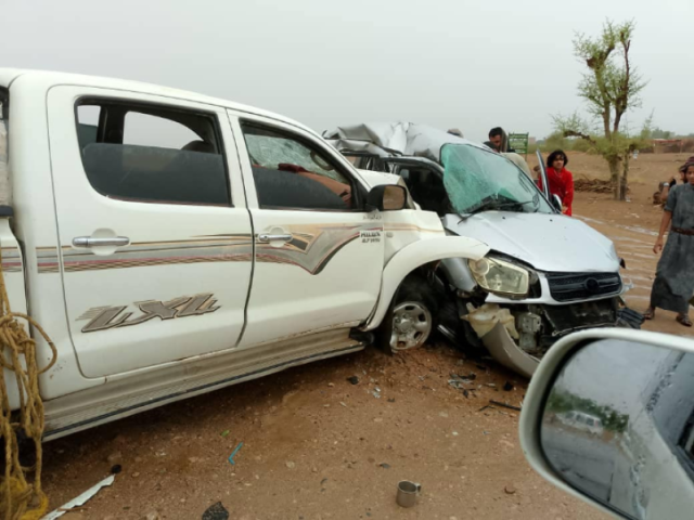 حادث تصادم مروع يودي بحياة 5 نساء بمحافظة مأرب