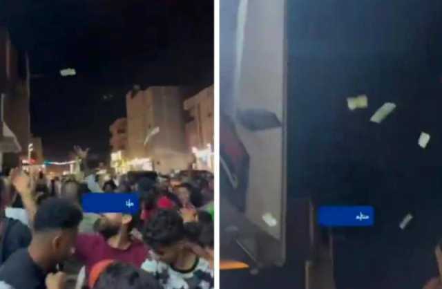 استفزازٌ للشعب: قائد مليشيا يوزع المال بعد الإفراج عنه.