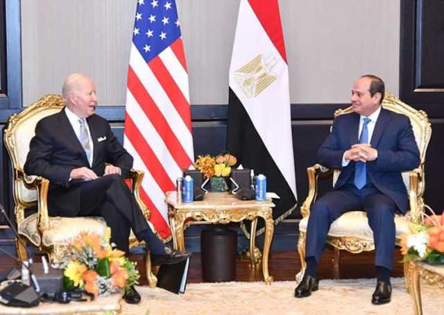 السيسي لـ بايدن: مصر لم ولن تسمح بتهجير الفلسطينيين من أراضيهم إلى الأراضي المصرية