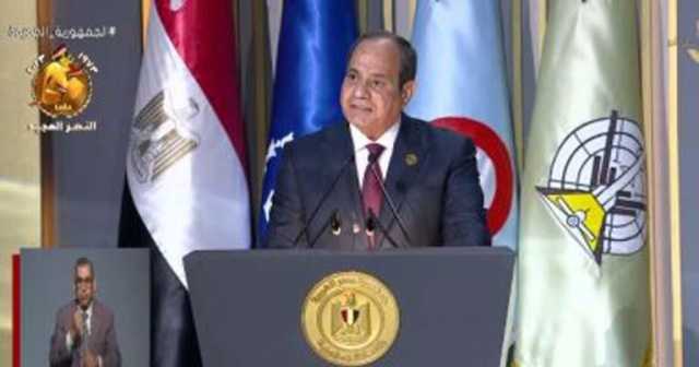 نص كلمة الرئيس السيسي خلال حفل تخرج طلاب الأكاديمية والكليات العسكرية