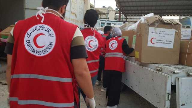 توجيهات القيادة السياسية.. مخيم إغاثي بـ خان يونس لاستيعاب النازحين الفلسطينيين