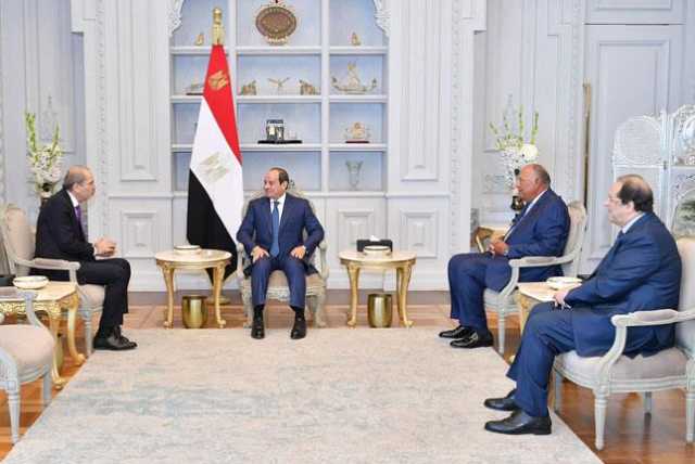 تسوية الأزمة الفلسطينية.. تفاصيل لقاء السيسي ونائب رئيس وزراء الأردن