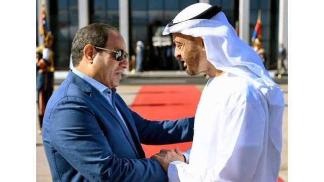 السيسي يستقبل رئيس دولة الإمارات لبحث أوضاع غزة وتعزيز العلاقات