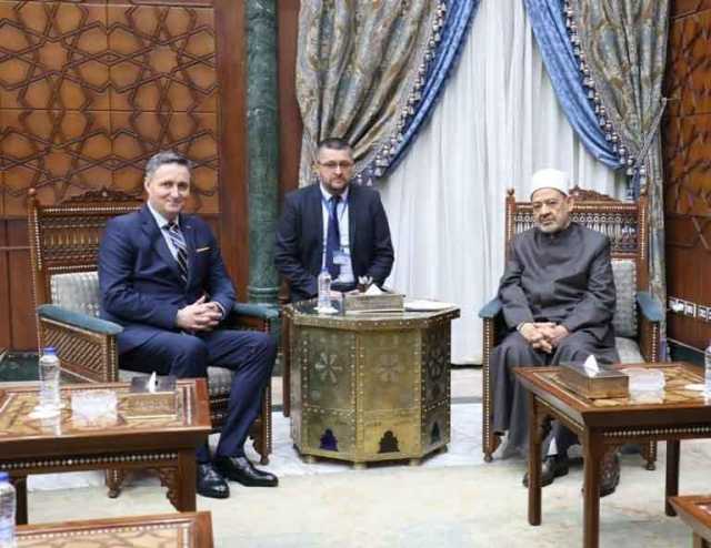 شيخ الأزهر والرئيس البوسني في بيان مشترك: ما يحدث بغزة وصمة عار على جبين الإنسانية