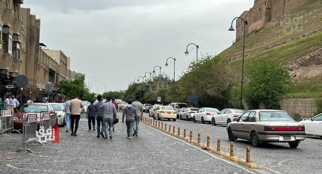 حريق يأتي على دائرة حكومية قرب القنصلية التركية في اربيل.. فيديو