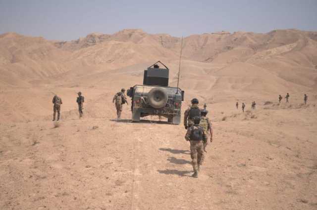 جريح من الحشد بصد هجوم لداعش في صلاح الدين