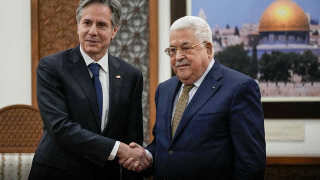 بلينكن يعقد اجتماعاً مع رئيس السلطة الفلسطينية في رام الله