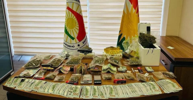 بحوزتهما كيلو من الماريجوانا.. الإطاحة بمتاجريْن بالمخدرات في أربيل
