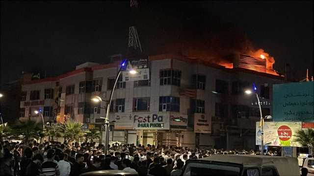 اندلاع حريق في بازار زانكو بقضاء كلار واستنفار فرق الدفاع المدني