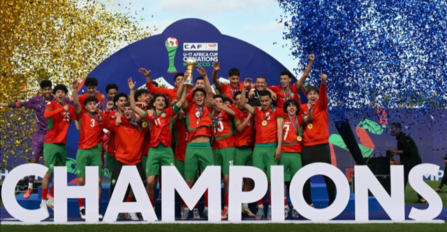 لأول مرة.. منتخب المغرب للناشئين يتوج بلقب كأس أفريقيا
