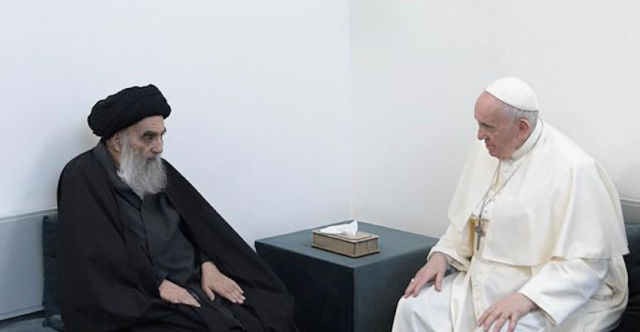 السيستاني يعزي بوفاة بابا الفاتيكان: كان يحظى بمكانة روحية